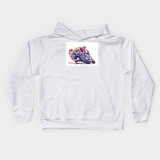 Ballpoint Sketching MotoGP Team No 93 Kids Hoodie